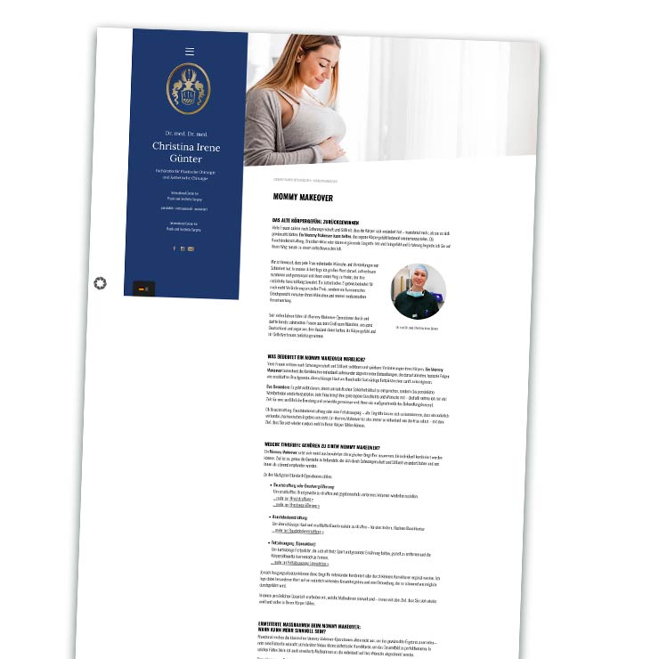 Website Dr. med. Dr. med. Christina Günter in München bei 