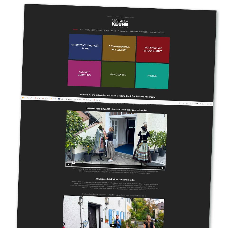 Website MICHAELA KEUNE MÜNCHEN in Pullach i. Isartal bei bei München